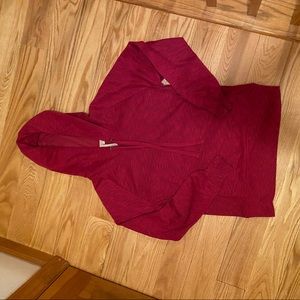 Pink heathered hoodie sweatshirt
